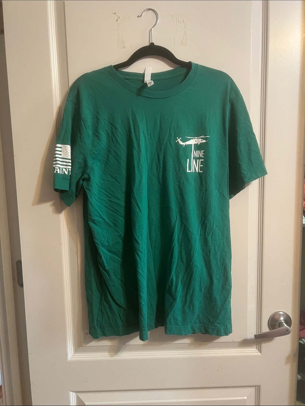 Nine Line Green Short Sleeve Crewneck Tee
